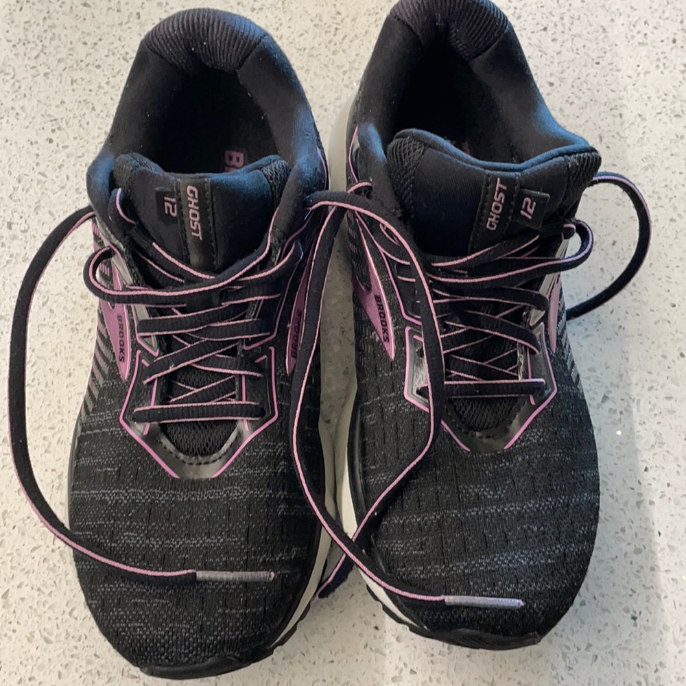 Black & lavender Brooks Ghost 12